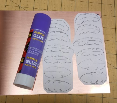 Using Glue Sticks with Printed Templates